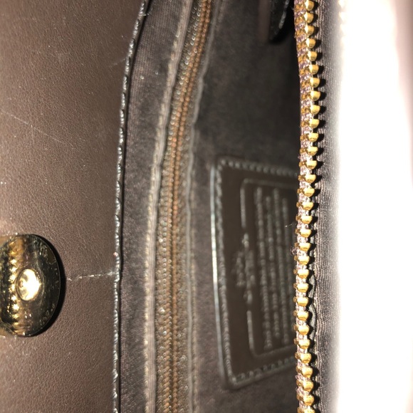 Coach Brown and Black Snakeskin Bag - Picture 8 of 14